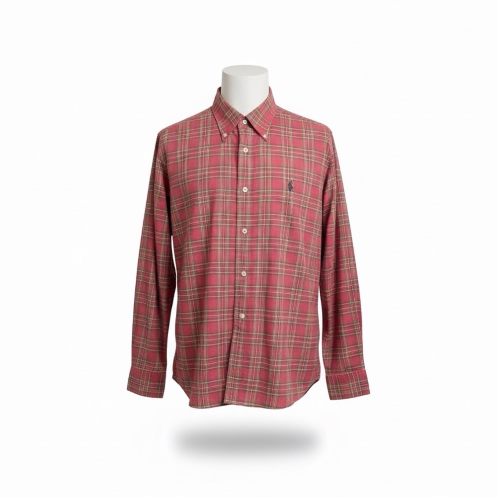 Men's Red Plaid Shirt